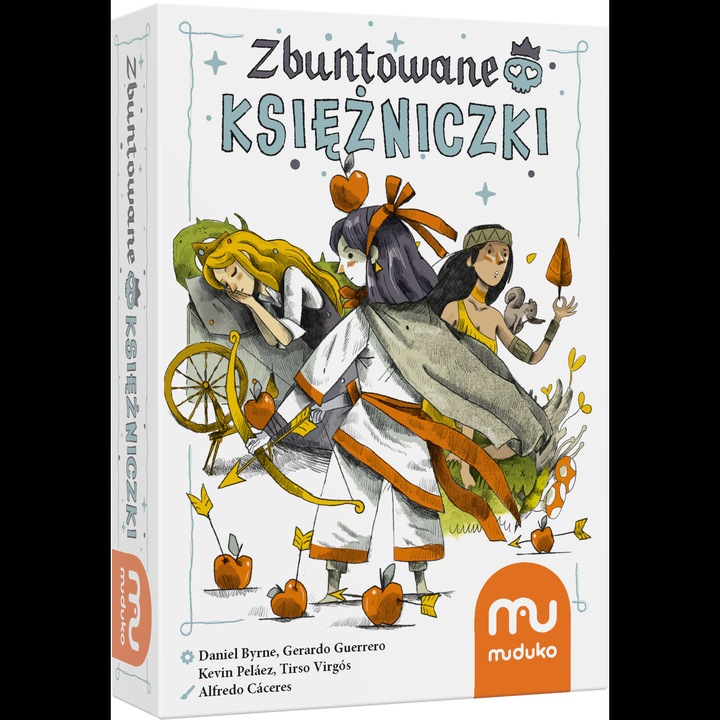 Joc de societate Zbuntowane księżniczki, Daniel Byrnev, Muduko,, 86 carti, pentru 2-6 jucatori