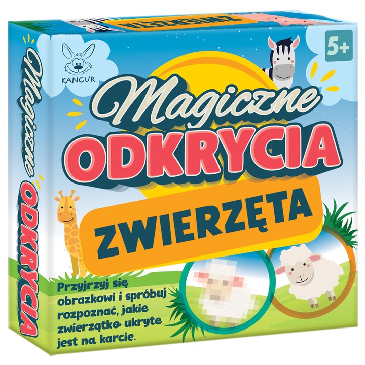 Joc educativ Kangur, Magice Odkrycia: Zwierzeta, 2-4 jucatori, 30-60 minute de joc