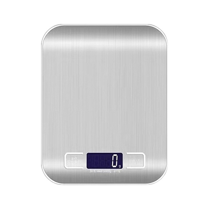 Електронна кухненска везна, 1 г, неръждаема стомана, 5 кг