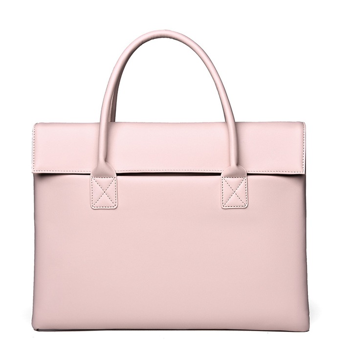 Geanta laptop unisex, noua, din PU, subtire, simpla, 30x40cm