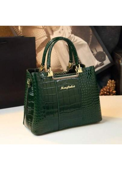 Krokodilmintás női táska középkorú nőknek