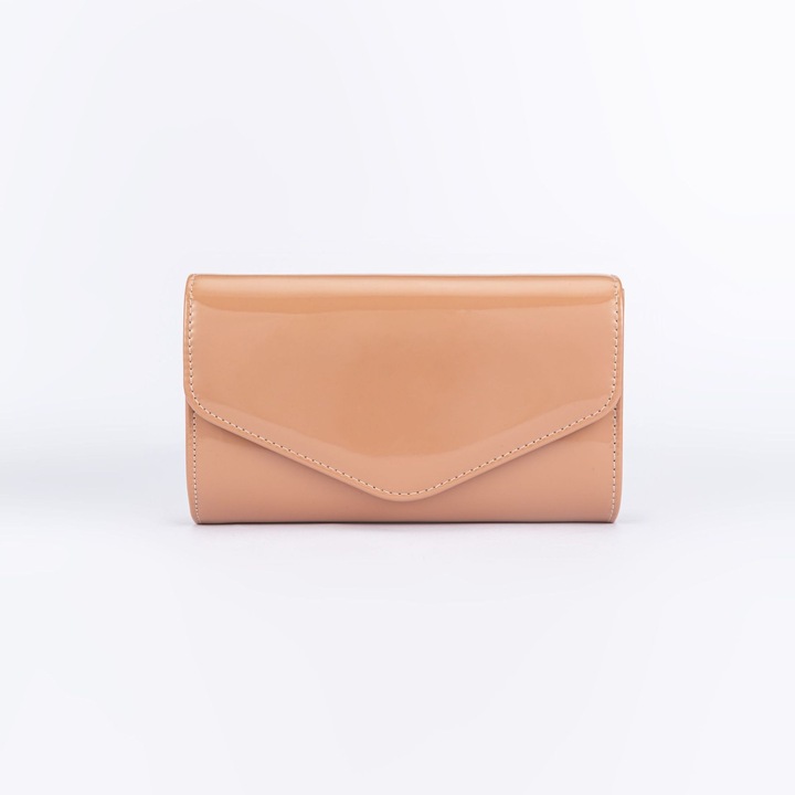 Geanta de seara din piele patentata, multicolor, pentru femei, set de vara