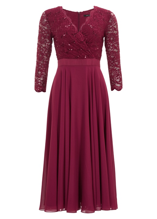 Rochie dama Swing, 5AE29100, Poliester, Visiniu, 36