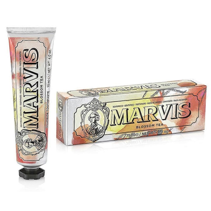 Fogkrém, Marvis, 75ml, fekete tea és virágos ízű