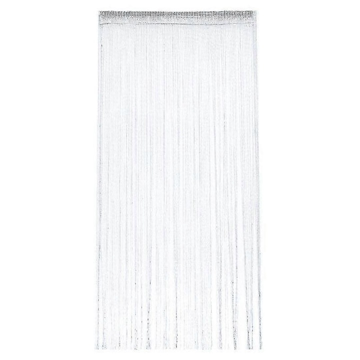 Dekoratív szúnyogháló függöny, 100x200 cm, fehér, ajtókra és szerelvényekre