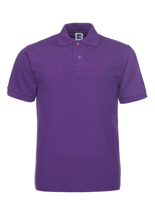 Férfi pólóing, klasszikus design, gyorsan száradó, légáteresztő, lila, textil anyag
