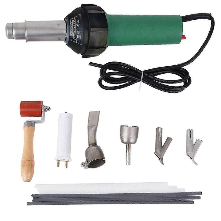 Поялен пистолет, 1600W, зелен, 40-600°C, 110-240V, 13.8m3/h, 3000pa