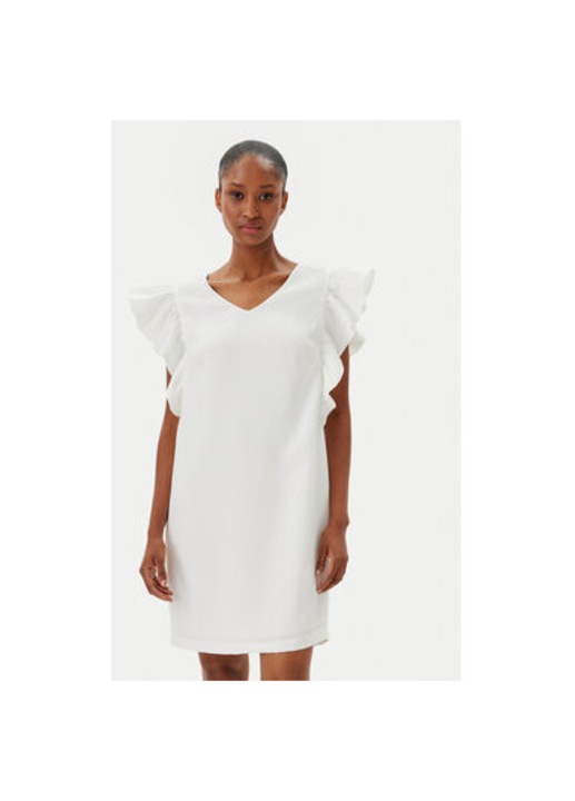 Fracomina női koktélruha, FR25SD1024W46001, szintetikus, Ekrü, Ekrü