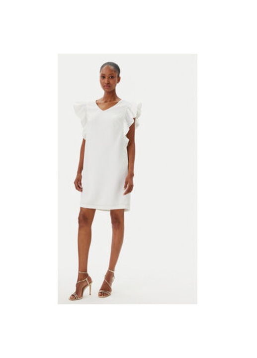 Rochie cocktail dama Fracomina, FR25SD1024W46001, Sintetic, Ecru, Ecru