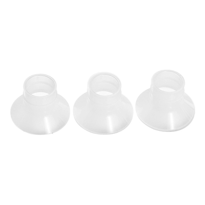 3 db 150 ml-es tejgyűjtő készlet, PP anyag, átlátszó