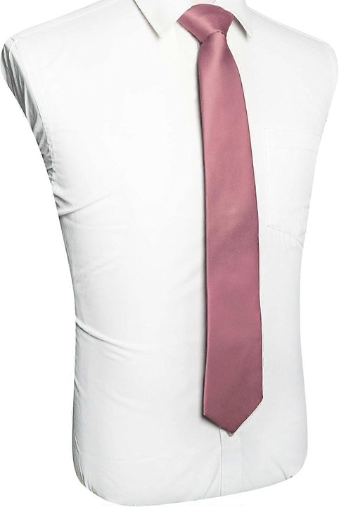Cravata barbati, Dusty Rose, 8cm latime, 147cm lungime, design elegant, pentru ocazii formale