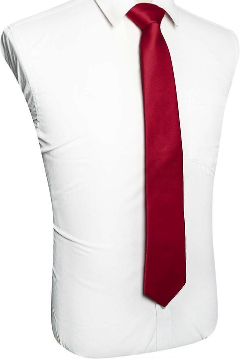 Cravata barbati, rosie, 8cm x 147cm, design elegant, material satin jacquard