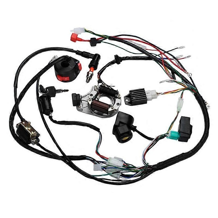 Set cabluri electrice pentru ATV, 50cc-125cc, negru