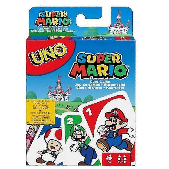 Set Jocuri de societate Treingi 2024, Uno H2o, impermeabil, PVC transparent, pentru copii