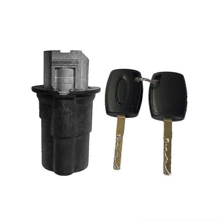 Motorháztető zár készlet 2 kulccsal, 1926225, ezüst/fekete, Transit MK8 2014-2019, Transit Custom/Tourneo Custom 2012-2019 modellekhez