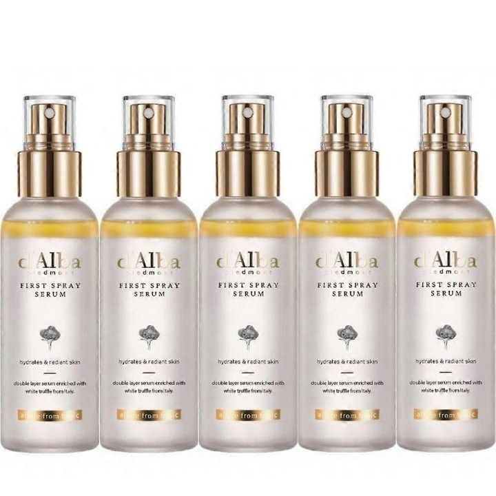 Serum spray cu esenta de trufa alba 100ml, hidratare profunda, protectie antioxidanta, set 5 bucati