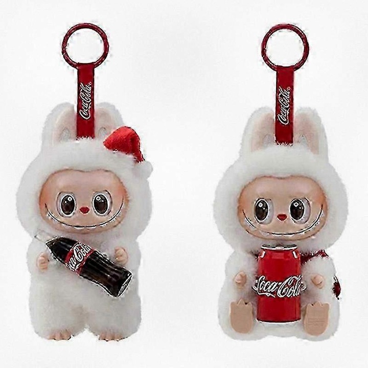 2 darabos Labubu kulcstartó készlet, PVC játék, 15x17cm, gyerekeknek