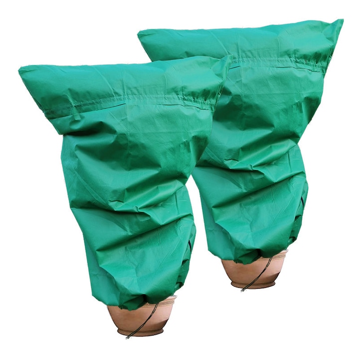 2 darabos nagyméretű növénytakaró készlet, zöld, 47x71 hüvelyk, fagyvédelem