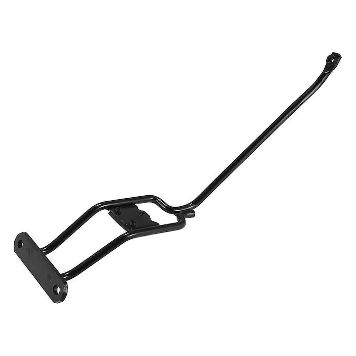 Motorháztető zár tartó, fém, fekete