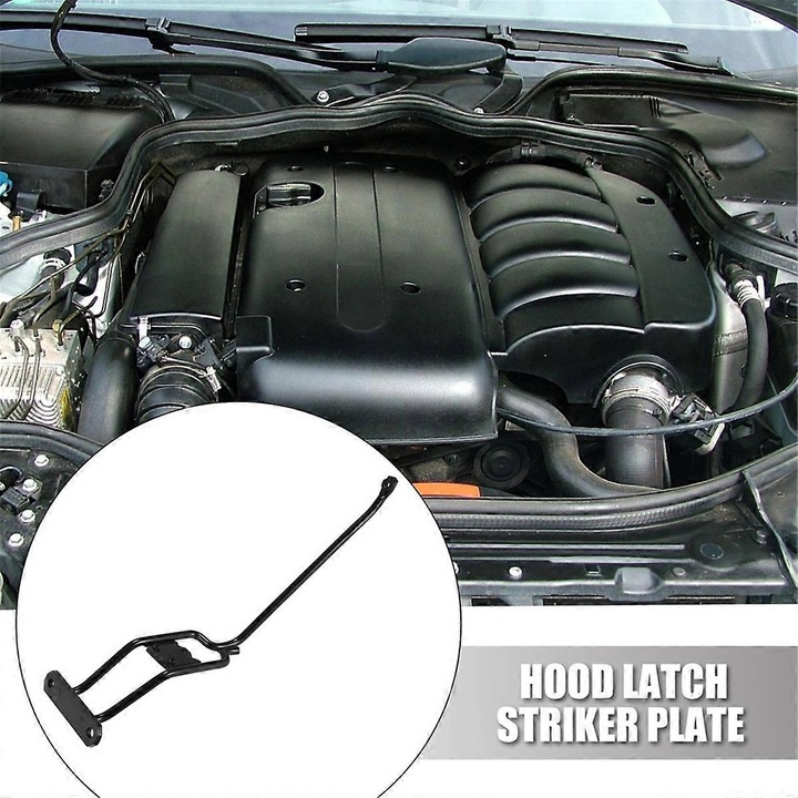 Autó motorháztető rögzítő kar, fém, fekete, BMW-hez