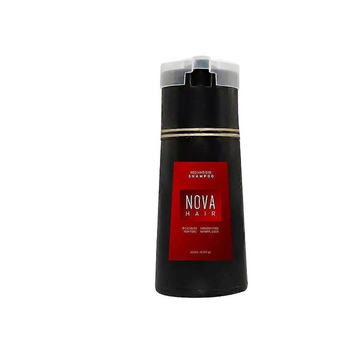 Sampon de par NovaHair, vopsea temporara, 100% vegan, fara amoniac, 200ml
