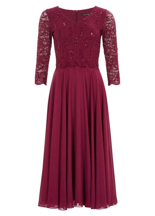 Rochie dama Swing, 5AI08900, Poliester, Visiniu, 34