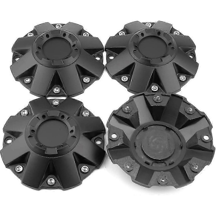 Set de 4 capace roti GTownWorks, 180mm, ABS, rezistente la coroziune, pentru diverse vehicule