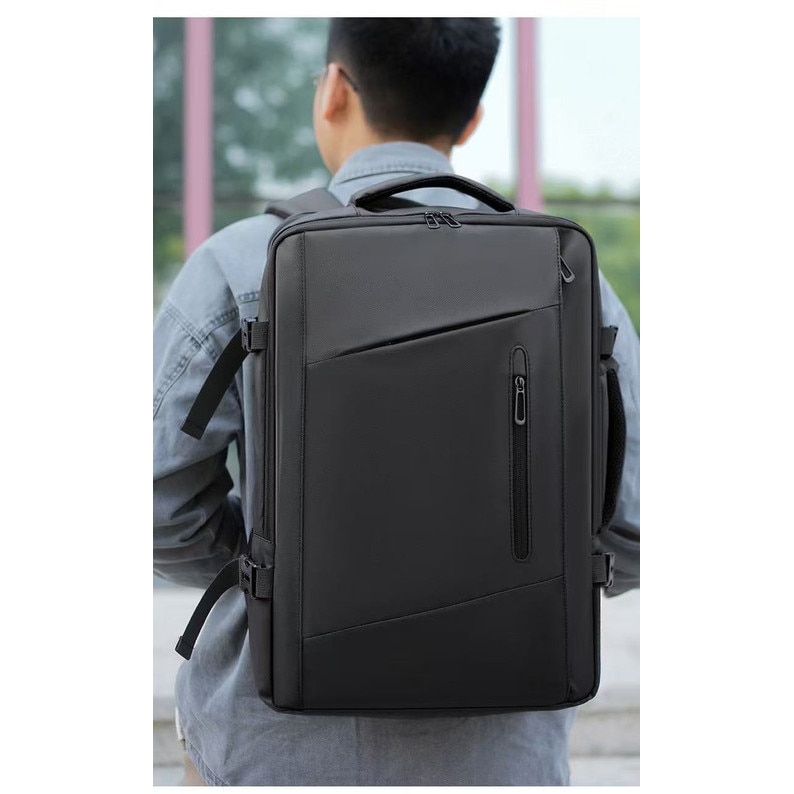 Geanta laptop REDAPRIC, extensibila 26L-38L, compartiment pentru laptop 14", impermeabila, 53x40x17cm