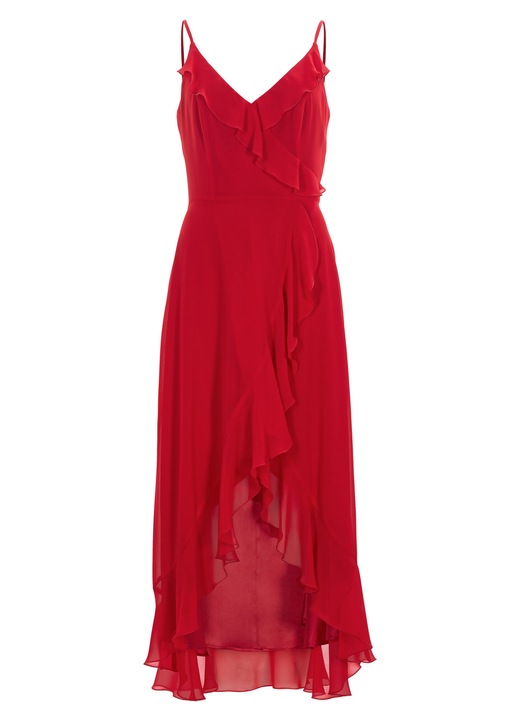 Rochie cocktail dama Swing, 5AI16200, Sintetic, Rosu, 44