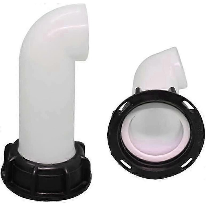 Duza de scurgere cu piulita, extensie pentru rezervor IBC 1000l, adaptor pentru colectarea apei de ploaie, utilizare usoara