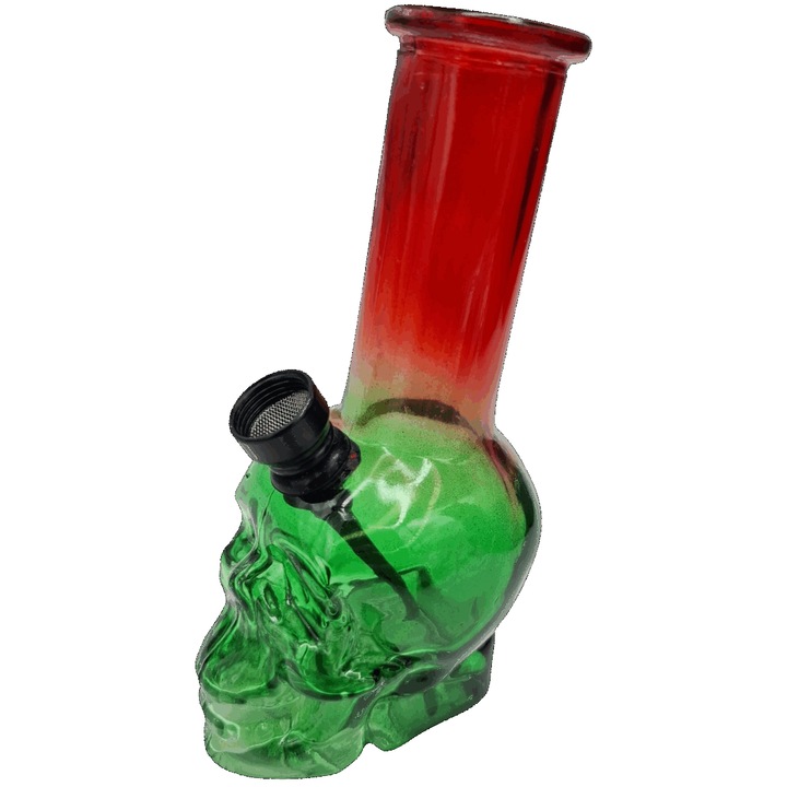 Bong sticla craniu, 14,5x7,5x6cm