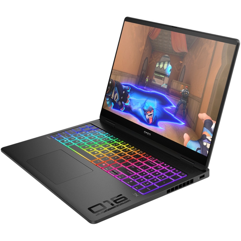 Laptop Gaming HP OMEN MAX 16-ah0007nn cu procesor Intel® Core™ Ultra 7 255HX pana la 5.2GHz, 16", WQXGA, OLED, 32GB DDR5 RAM, 1TB SSD, NVIDIA® GeForce RTX™ 5080 16GB GDDR7, Free DOS, Shadow black