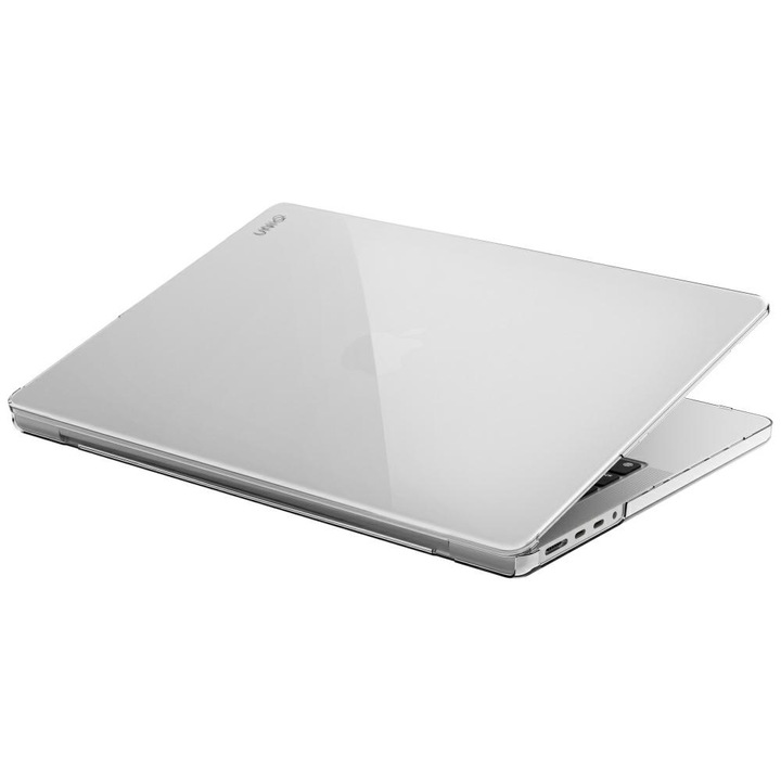 UNIQ védőtok MacBook Pro 14" M1-M4 (2021-2024) készülékhez, átlátszó, billentyűzetvédővel és kamerafedéllel szettben
