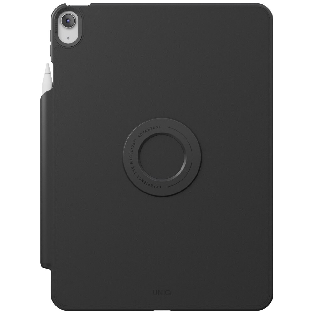 Etui de protectie UNIQ Rovus Snapmount cu functie de suport, rotire 360°, negru, pentru iPad Air 11" (M2/M3) / iPad Air 10.9" (2022/2020)