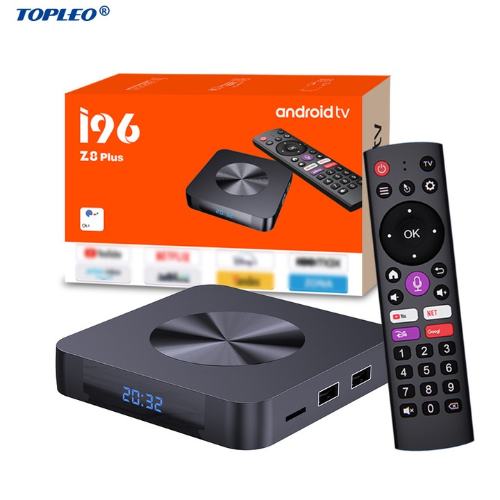 Android TV box Topleo i96 Z8 Plus 12 4K 8K certificat Smart IPTV