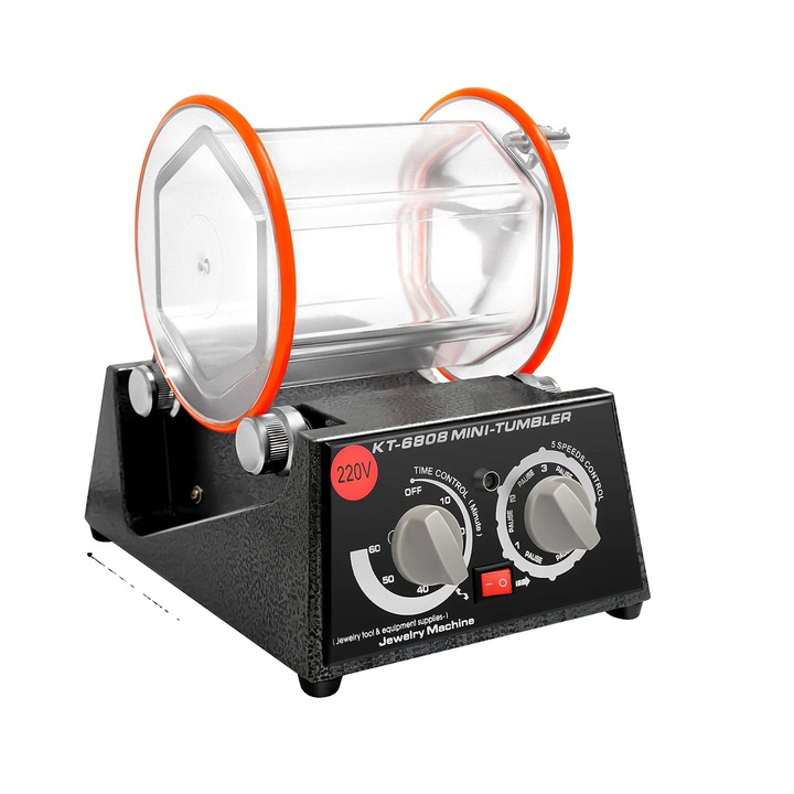 Masina de polisat bijuterii, 60W, 5 viteze, design compact, 18x23x24cm