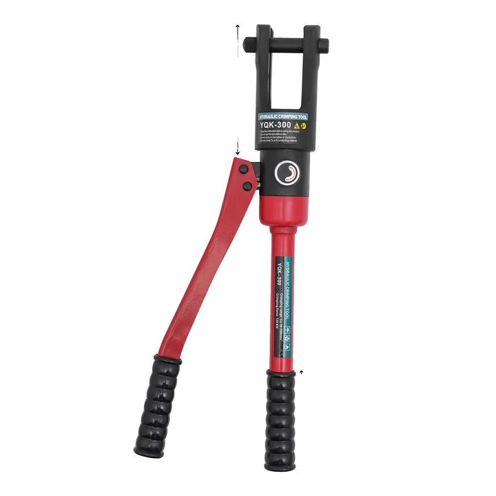 Hidraulikus fogó, 180 fokban forgó fejjel, CR45 acél szerkezet, 16-300 mm