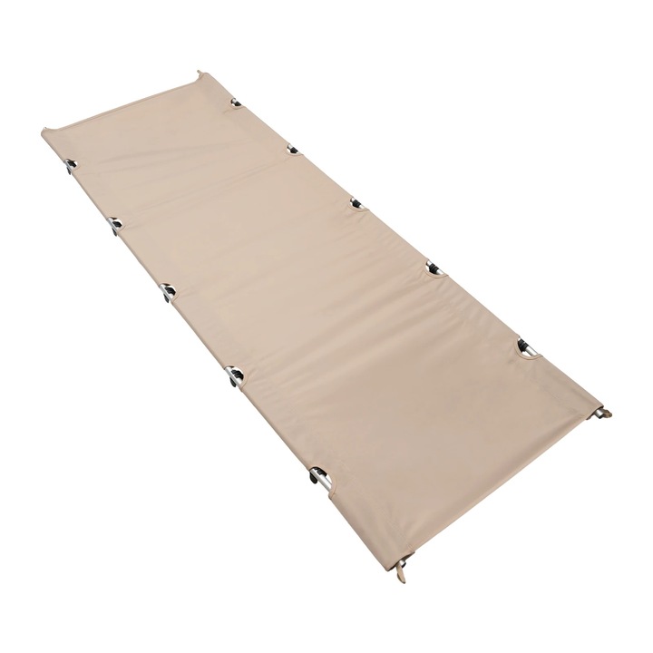 Сгъваемо къмпинг легло, каки, 190x65x17см, 2.2кг, комплект за 1 възрастен
