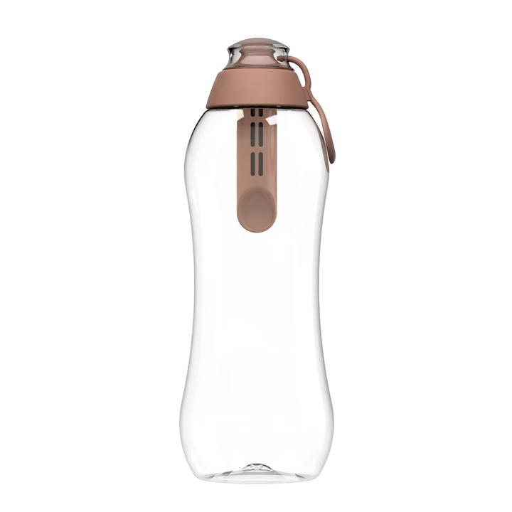 Butelca filtranta Dafi SOFT 0,7 l Mocha Mousse, cu filtr din carbune, set