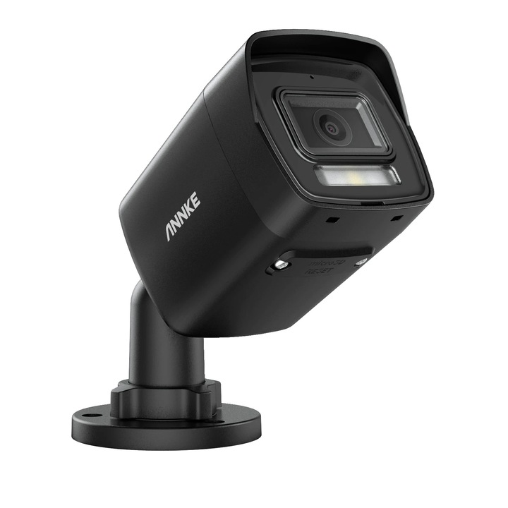 Camera de securitate, rezolutie 5MP, capacitate de vedere nocturna, lumina alba dioptrica