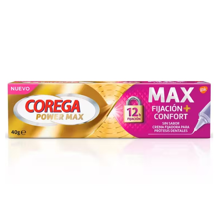 Corega Max Hold + Comfort fogkrém, 40g