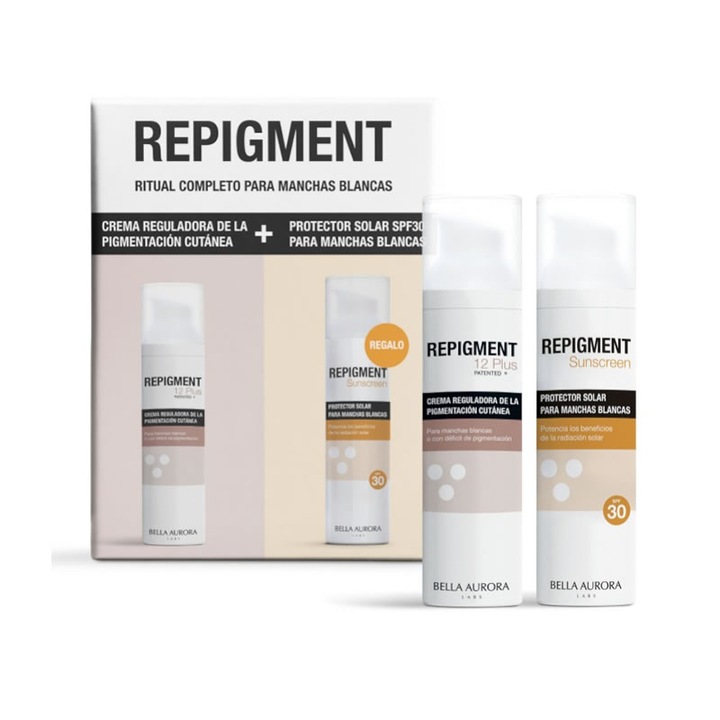 Fond de ten Bella Aurora Crema Repigment12 Plus 75ml Set 2 bucati