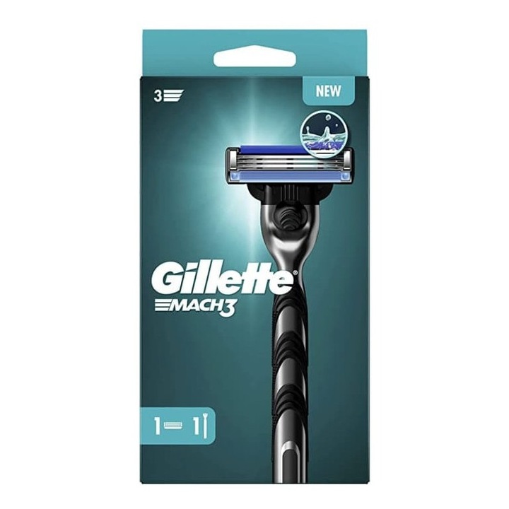 Gillette Mach-3 Classic borotva, 1 db utántöltő, eredeti