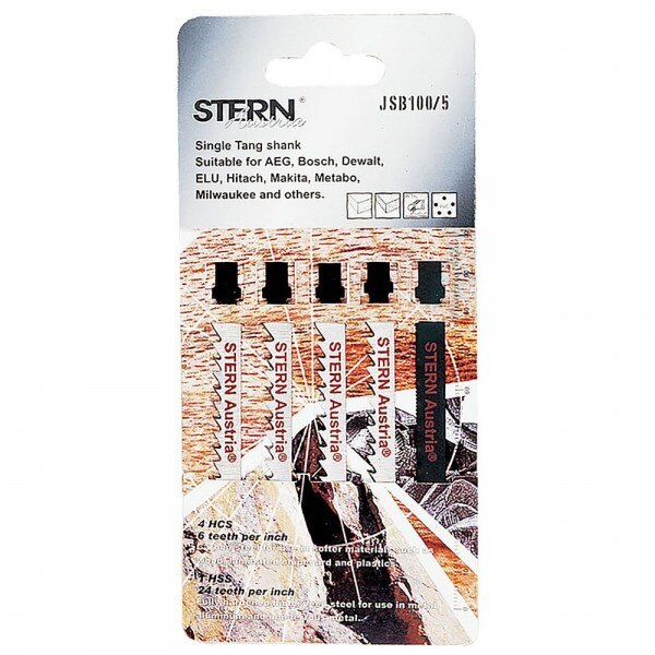 Set 5 panze pentru ferastrau pendular x 100mm STERN ST JSB 100 / 5