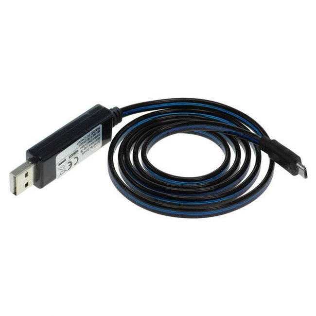 Cablu date CELLTEK Micro-USB cu lumina dinamica albastra