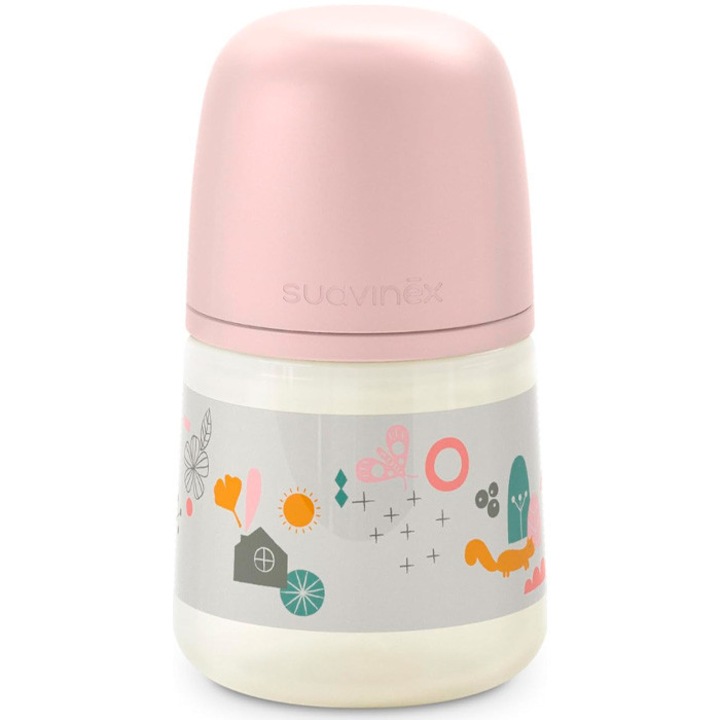 Biberoane Suavinex, tetina siliconica fiziologica, 150ml, 1 unitate