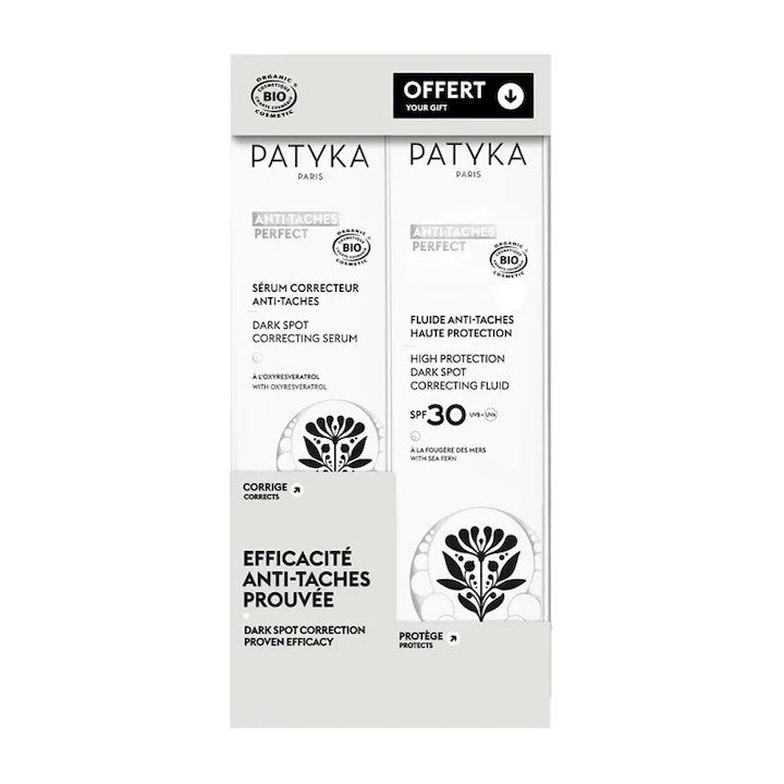 Set Patyka Serum Anti-Pete 30ml + Fluid Spf30 50ml