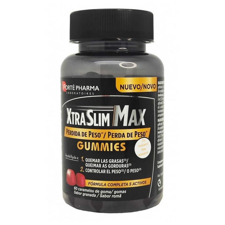 Supliment detoxifiere/slabire, Forte Pharma Xtraslim Max 60 Gummies