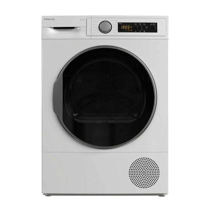 Сушилня Finlux TDF-8TP3, 8 kg, A+, Бял