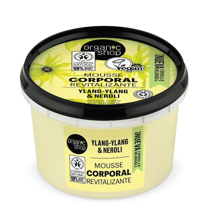 Mousse corporal revitalizant Ylang-Ylang, Organic Shop, 250ml
